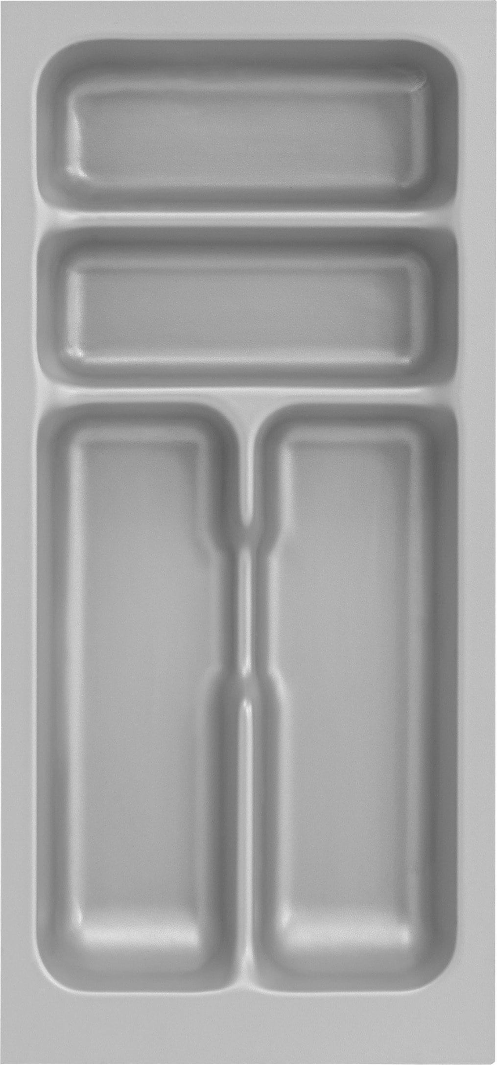 Besteckeinsatz OPTIFIT, silber (silbergrau), B:21,8cm H:5cm T:47,3cm, Schubladeneinsätze, Besteckeinsatz, Breite 30 cm, für Serien Faro, Kalmar, Mini, Parare, Iver, Vigo etc. silbergrau B/H/T: 21,8cm x 5cm x 47,3cm