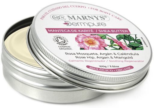 Marnys Organic Shea Butter rosehip, argan and calendula 100 gr