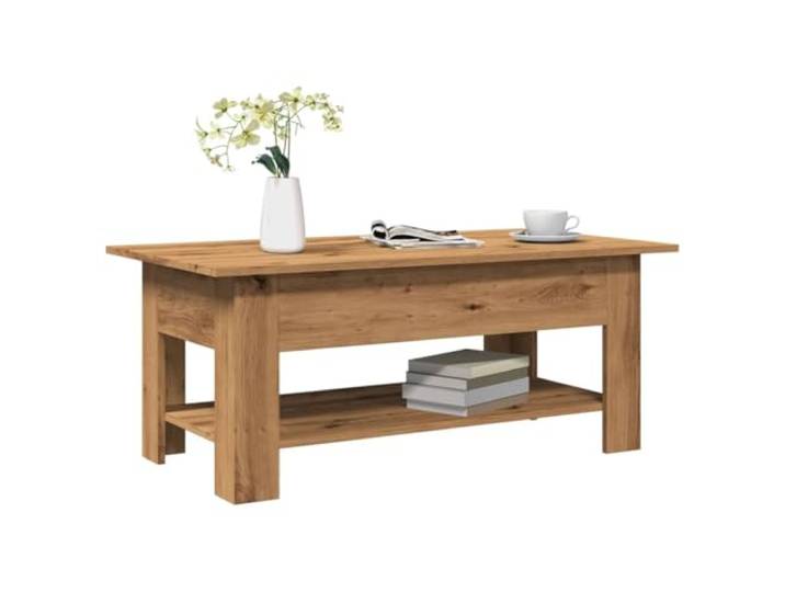 TEKGHUT Couchtisch Artisan-Eiche 102x55x42 cm Holzwerkstoff Glatte Oberfläche, robust, feuchtigkeitsbeständig, pflegeleicht, viel Stauraum, stabil, für Wohnzimmer