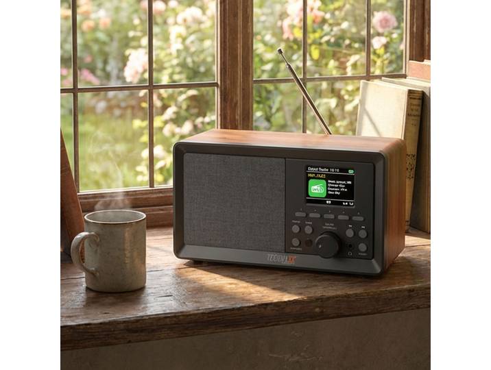 DAB+ Radio mit Bluetooth, Wecker, USB, AUX & Fernbedienung