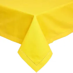 TISCHDECKE gelb 137/178 cm, 100% Baumwolle