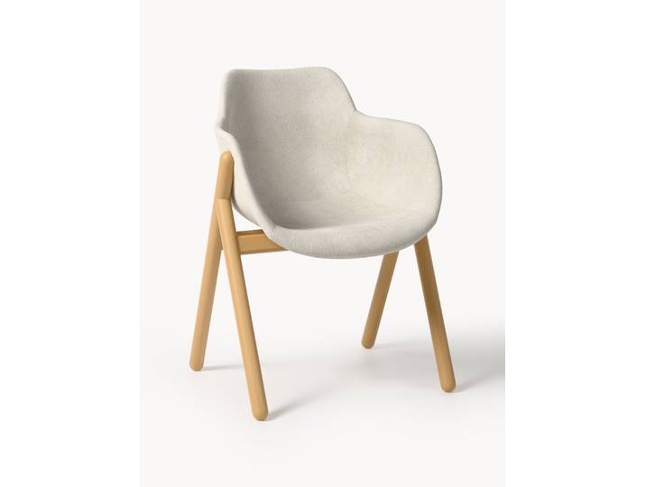 Chaise rembourrée avec accoudoirs Carmi