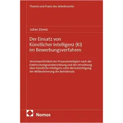 Der Einsatz von Künstlicher Intelligenz (KI) im Bewerbungsverfahren, Fachbücher von Julian Ziereis
