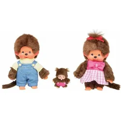 Sekiguchi Monchhichi Familien Set Junge Mädchen & Baby 20cm (10 cm)