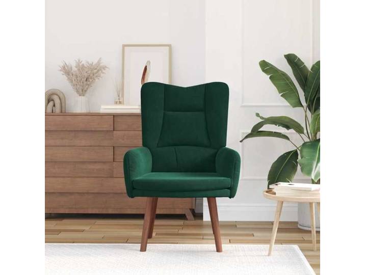 Vert Chaise confortable LEMON fauteuil Vert foncé 63 x 67 x 94 cm Velours Pour maison/bureau_23848