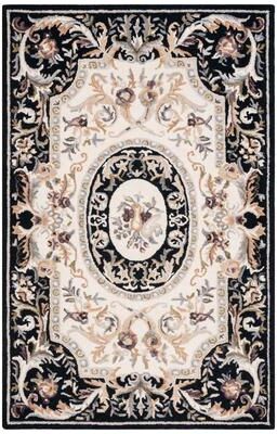 SAFAVIEH Handmade Savonnerie Alfa Traditional Wool Rug