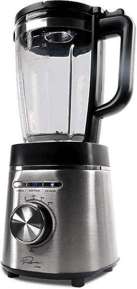 Batidora de vaso - KOENIC KBL-TR 141724 M, 1400 W, 1.75 l, Espátula, Cuchilla 6 Alas, Pica Hielo, Inox
