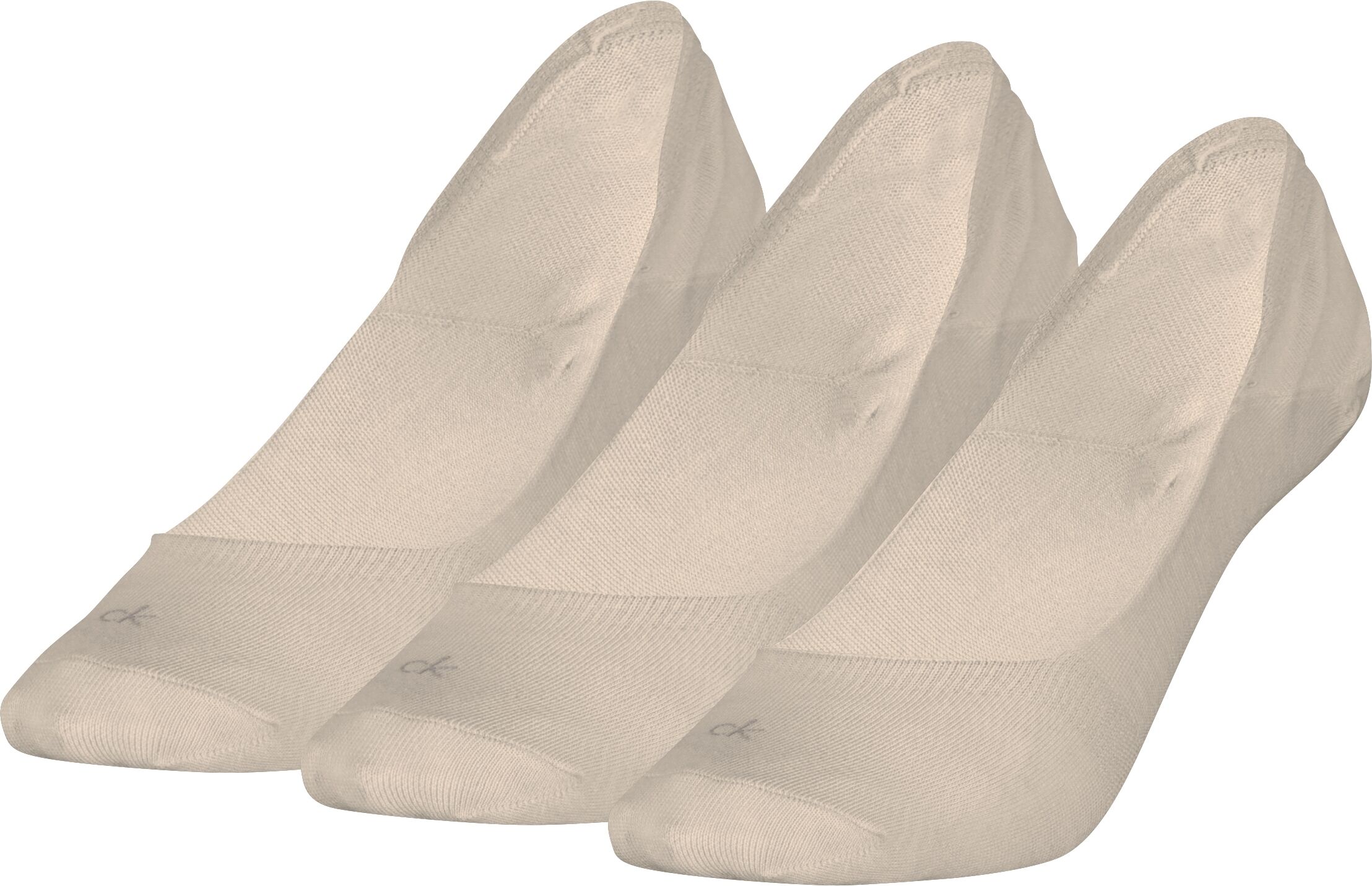 Füsslinge CALVIN KLEIN "CK WOMEN FOOTIE LC", Damen, Gr. 39-42, Sockengrösse, beige, Baumwollmischung, normal, Socken Füsslinge beige 39-42, Sockengrösse