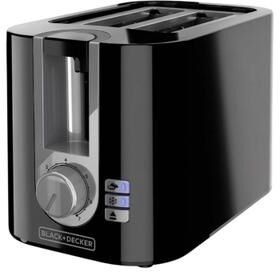 Black & Decker Stainless Steel Black/Silver 2 slot Toaster 7.48 in. H X 7.32 in. W X 11.5 in. D