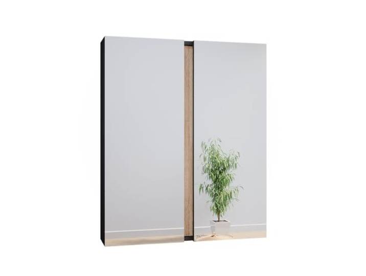 Vicco Badspiegelschrank Gloria, Anthrazit, 70.4 x 84 cm 2 Türen · 6 Ablagefächer · Breite Spiegelfläche · Kosmetik griffbereit · Über dem Waschbecken
