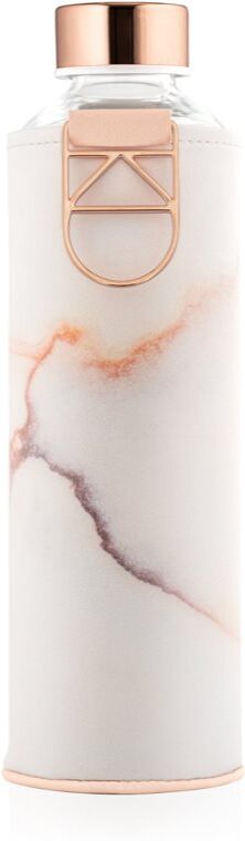 Equa Mismatch bouteille d'eau en verre + couverture en simili cuir teinte/couleur Lava 1 pcs