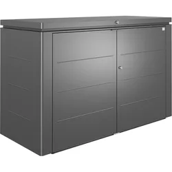 Biohort HighBoard Geräteschrank-200 x 84 x 127 cm (Größe 200)-dunkelgrau-metallic