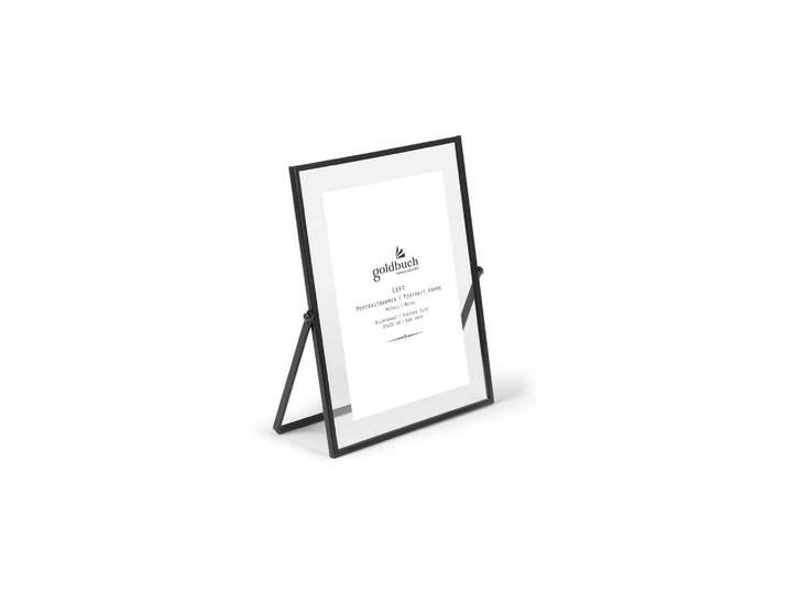 Bilderrahmen GOLDBUCH Loft, 15 x 20 cm , schwarz, B:16cm H:21cm, Glas, Metall, Bilderrahmen, Bilderrahmen