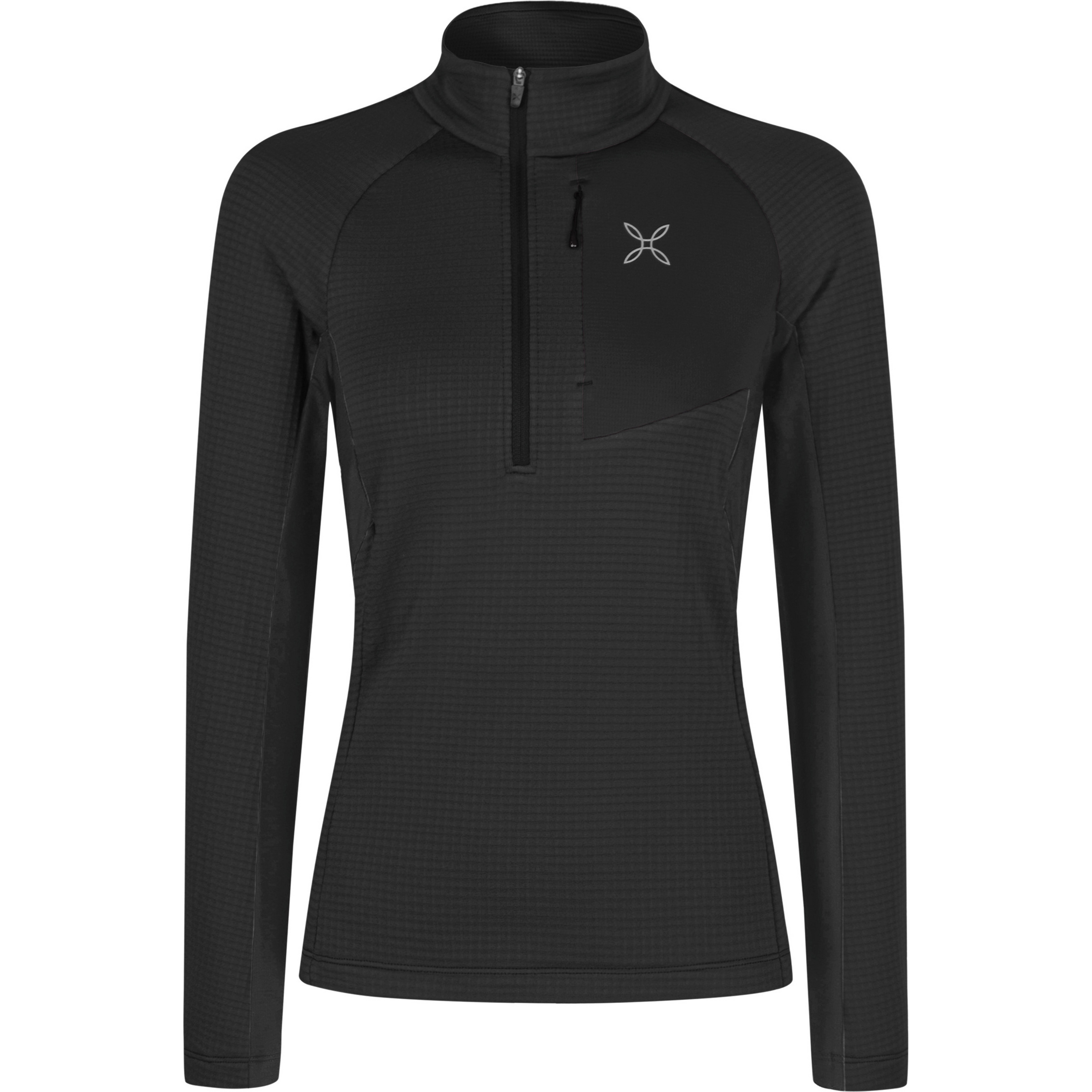 Montura Stretch Color 3 Zip Damen Longsleeves schwarz Größe L Trekking Elastisch