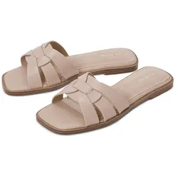 Tchibo - Leder-Pantoletten - Damen - Gr. 41 - beige