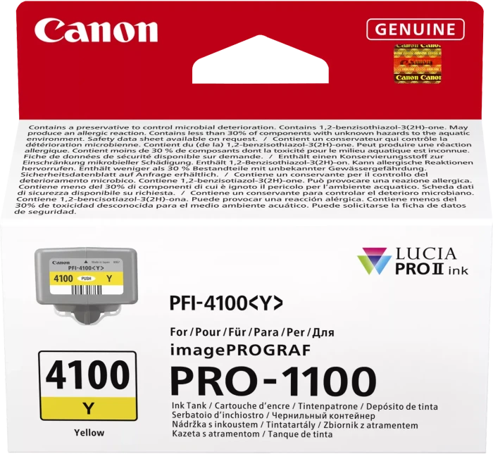 Canon PFI-4100Y gelb, 80ml