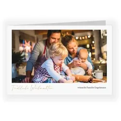 Weihnachtskarte - Edel mit Foto