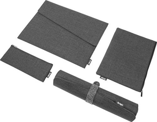 Sigel BAB20 Zubehör Tasche Bundle | Notebook Case M | Organizer Set | Desk Mat Recycled PET, Synthetischer Filz Passend für