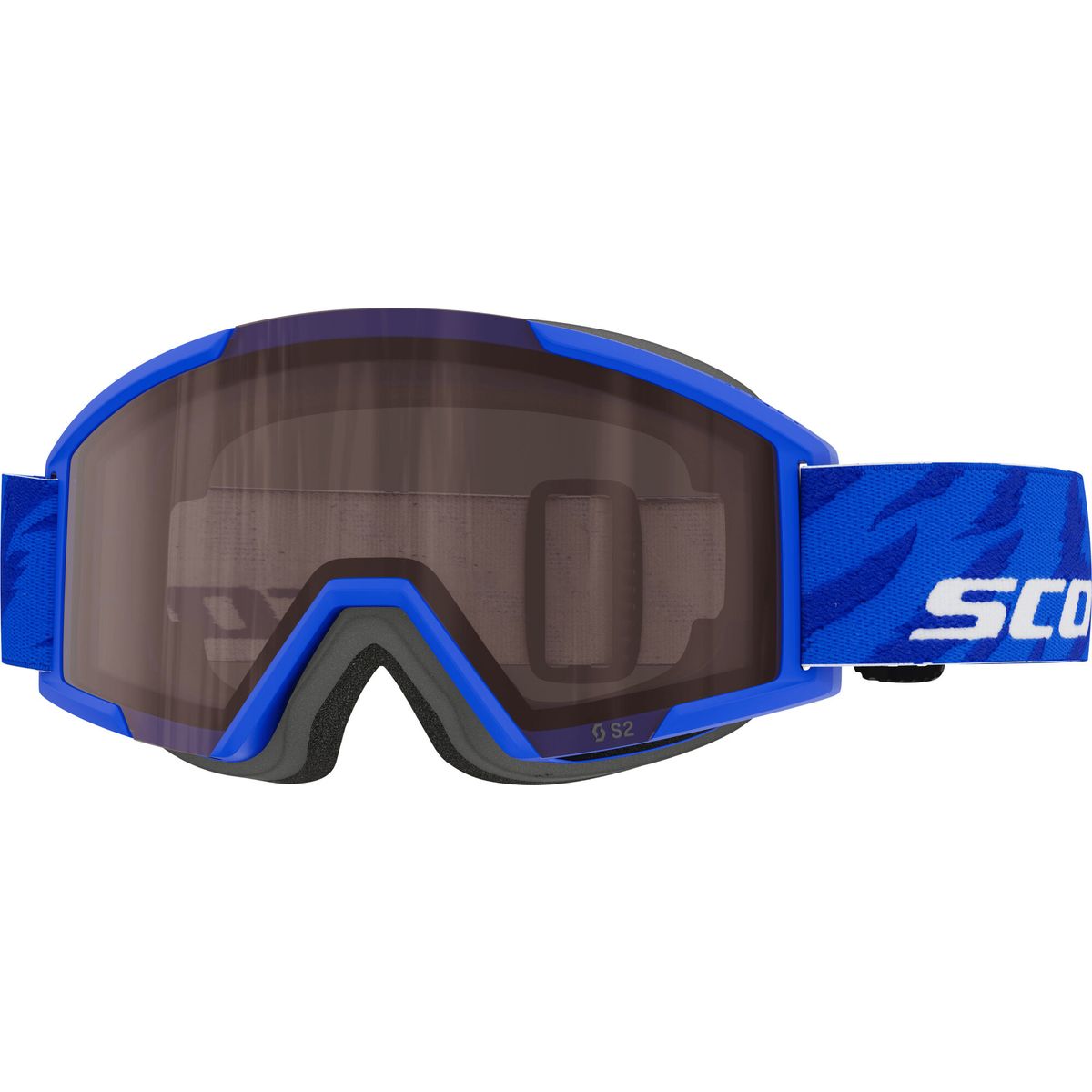 Scott Goggle Shield Pro Junior blue/white / silver chrome s2 (1006) - 4262781006378