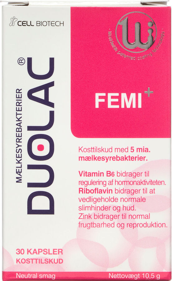 Duolac Femi + Kosttilskud 30 stk