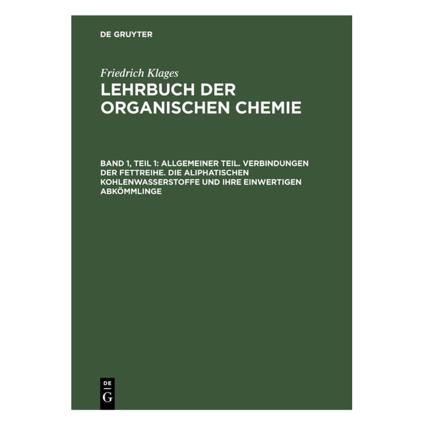 De Gruyter Meyer:Victor Meyer: Lehrbuch der organi (Deutsch, Hardcover, Friedrich Klages, Victor Meyer) (67779154)
