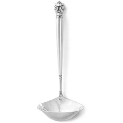 Georg Jensen Acorn Suppenkelle gebogen, Kochbesteck, Silber
