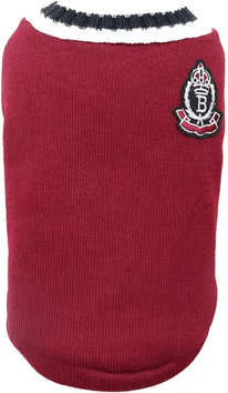 Inspire Curations CozyPaws Winter Pet Sweater Vest red s