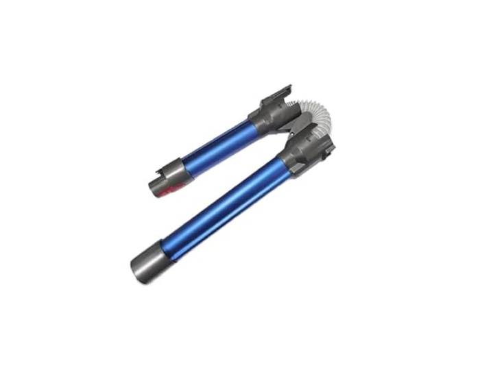 Klappbares Verlaengerungsrohr, kompatibel mit Dyson, V7 V8 V10 V11 Biegbares Metallrohr fuer Betten, Sofas, Tische und Moebelkanten(Blue 1Pcs)