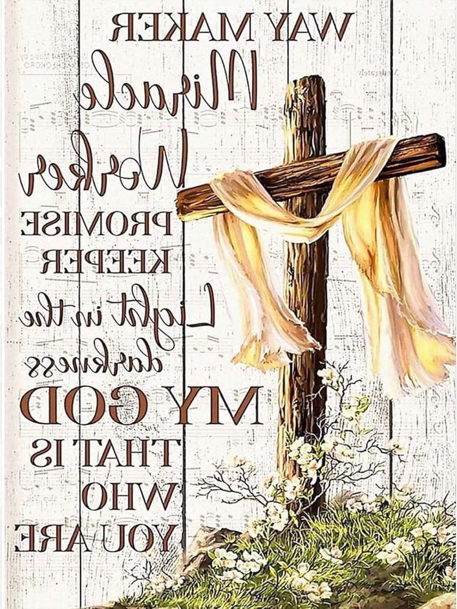 5D Diamant Schilderen Jezus aan het Kruis - Christelijke DIY Kit voor Volwassenen en Beginners - Religieuze Canvas Decoratie