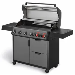 Enders  Gasgrill  Hyde  6  SIKR  Turbo  II  zweifache  800  °C  TURBO  ZONE  6  Edelstahlbrenner
