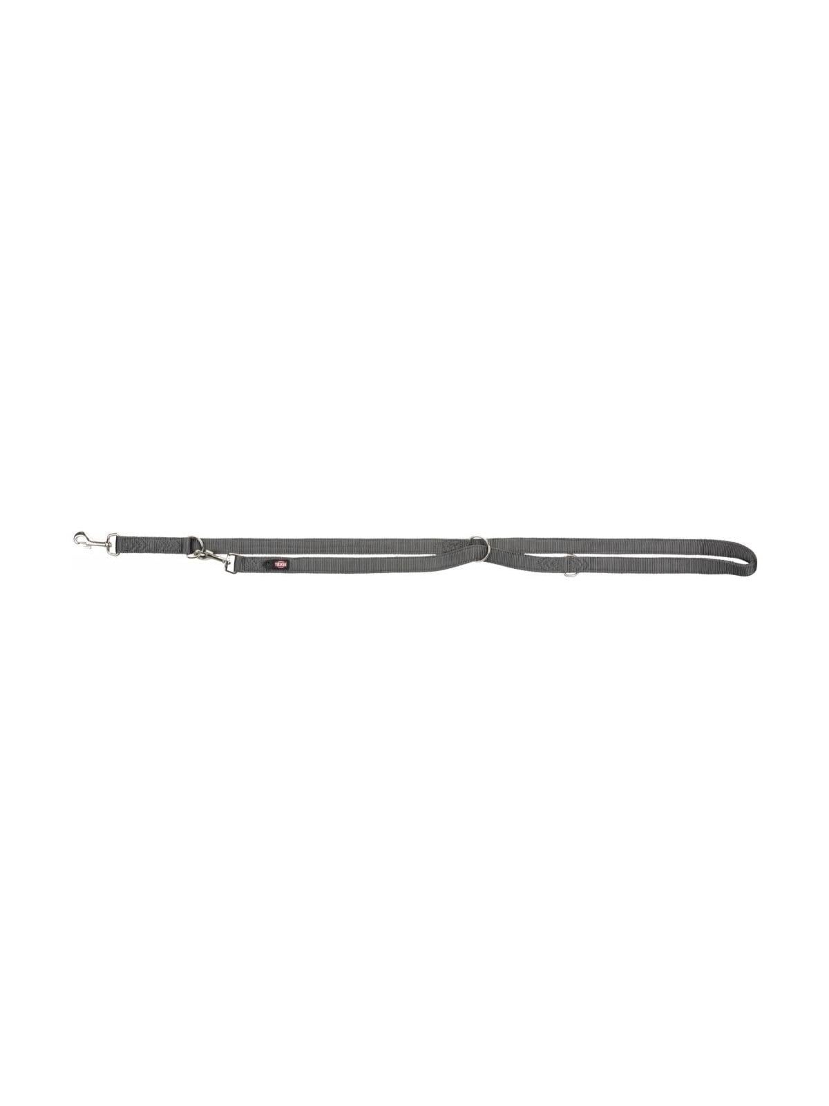 Trixie Premium adjustable lead double-layered L-XL: 2.00 m/25 mm graphite
