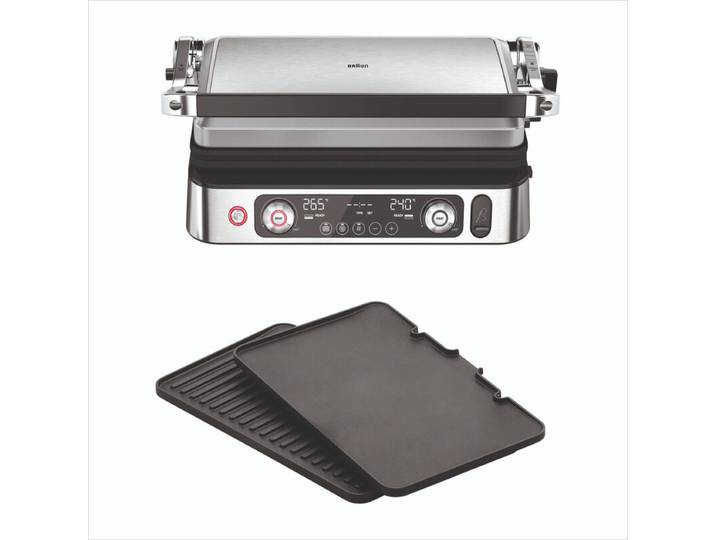 BRAUN MultiGrill 9 Pro, Gril de contact multifonction, CG9160, Acier inoxydable