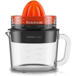 Taurus Citrus Glass, Entsafter, Transparent, Schwarz, Rot