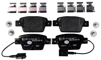 HELLA 8DB 355 020-181 Brake pad set