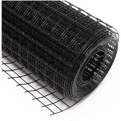 Wiltec, Gartenzaun, Maschendrahtzaun 100cmx25m 0,9mm 19x19mm Drahtgitter Volierendraht Stahl