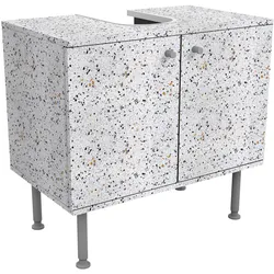 WASCHBECKENUNTERSCHRANK Terrazzo Muster Neapel 60/55/35 cm