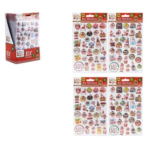 Konjac Sponge Puffy Elf Stickers 30 pcs 2 asst. (30 Sticker) (ELV-600501)