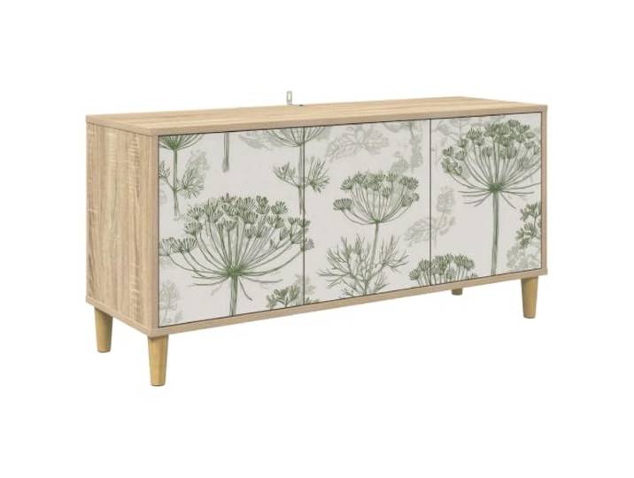 GKMBCVDFR TV-Schrank Gotha 102x33x50 cm Sonoma Holzwerkstoff Stabiler Holzwerkstoff, dekoratives Muster, erhöhte Füße, pflegeleichte Oberfläche, viel Stauraum für Medien