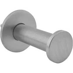 Technik Team, Kleiderhaken + Wandgarderobe, Mantelhaken Kuka mit Platte ø 35 mm, Tiefe 50 mm, Edelstahl gebürstet