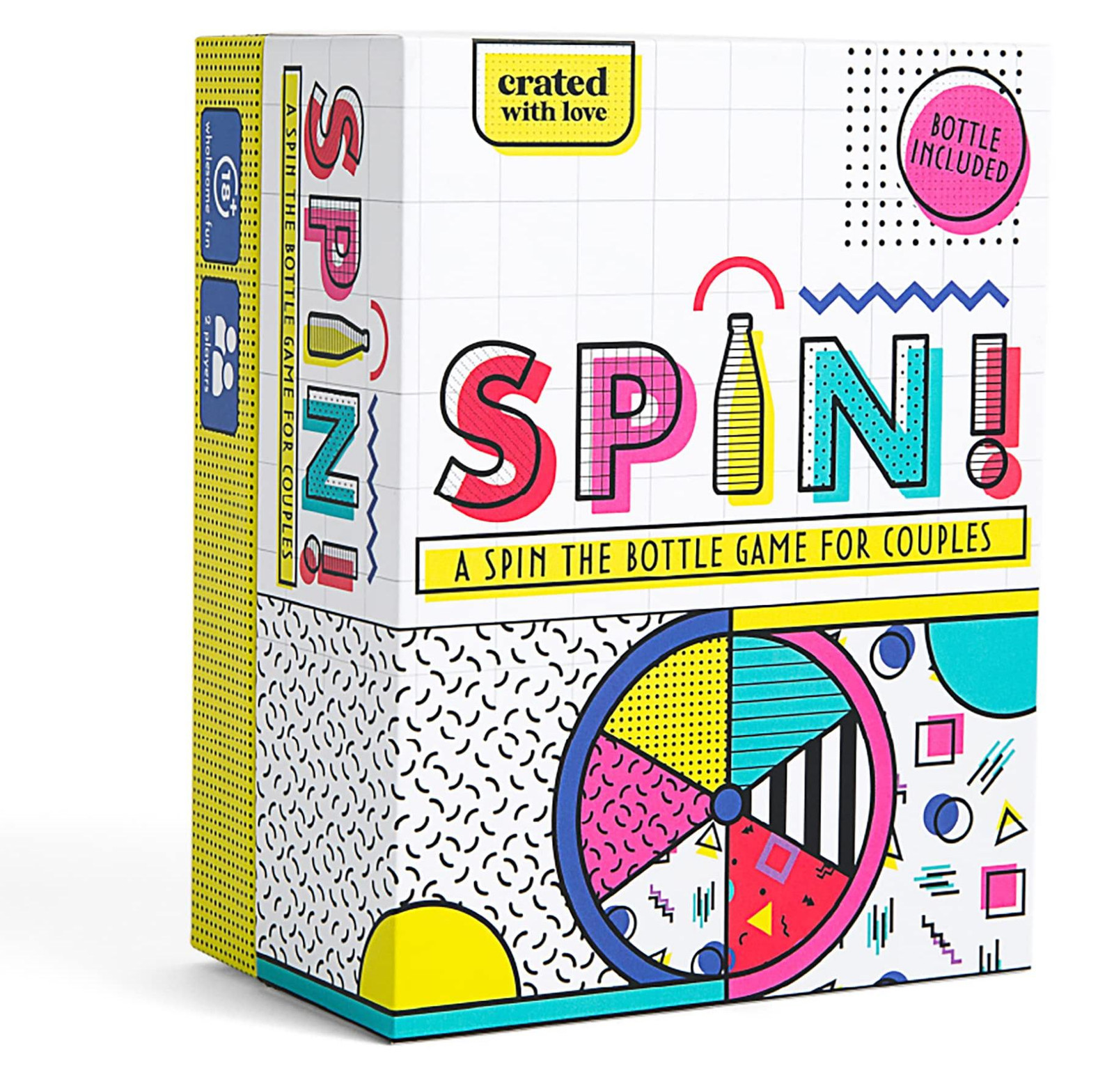 CratedWithLove Spin! - Spin the Bottle spel voor volwassen stellen inclusief fles