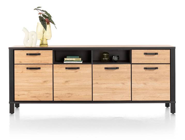 Habufa Sardinie Sideboard 220 cm 4 Türen 2 Laden 2 Nischen