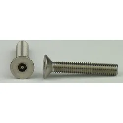 Senkkopf-Sicherheitsschrauben Innensechskant mit PIN - Edelstahl A2 - M 8x100 - PIN 5
