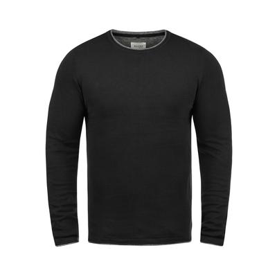 Rundhalspullover BLEND "Rundhalspullover BHOdin", Herren, Gr. XXL, schwarz, Obermaterial: 100% Baumwolle CO., Pullover Rundhalspullover