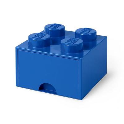 LEGO Schulbladenelement 4 Noppen Blau