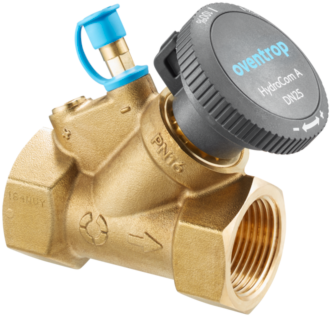 Oventrop HydroCom Strangabsperrventil 1062726 DN 20, Rp 3/4, PN 16, beiderseits Innengewinde, Messing