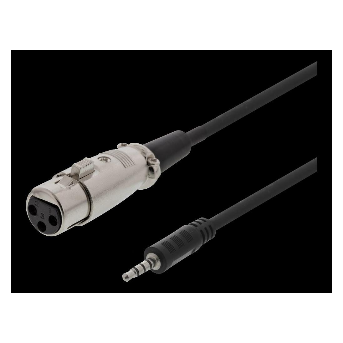 Deltaco XLR-2000 - audiokabel - 1.5 m (1.50 m, AUX Kabel, XLR Kabel) (XLR-2000)