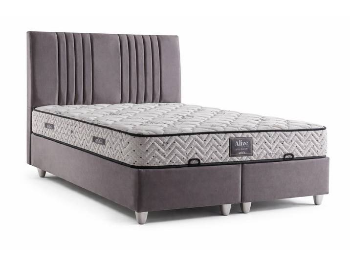 JVmoebel Boxspringbett Bett mit Matratze Moderner Stil Bett mit Stauraum Weiche Matratze