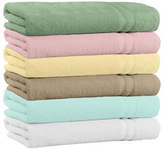 4-Pack 100% Cotton Extra Plush & Absorbent Bath Towels