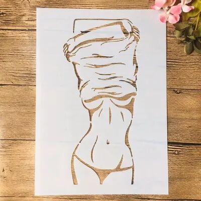 Handpicked Choices African Beauty Lady Stencil For Wall Painting Scrapbook And DIY Art Template c