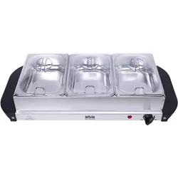 Silva Homeline SH 3.1 425008 Buffetwärmer Kontrollleuchte, Speisewärmer, Silber